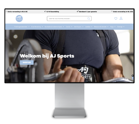 Website laten maken veldhoven Aj Sports