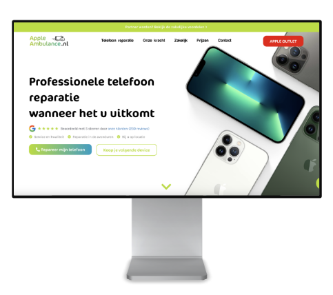 Website laten maken veldhoven Apple ambulance