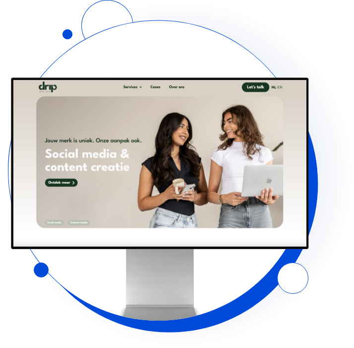 Website gemaakt voor Drop Online