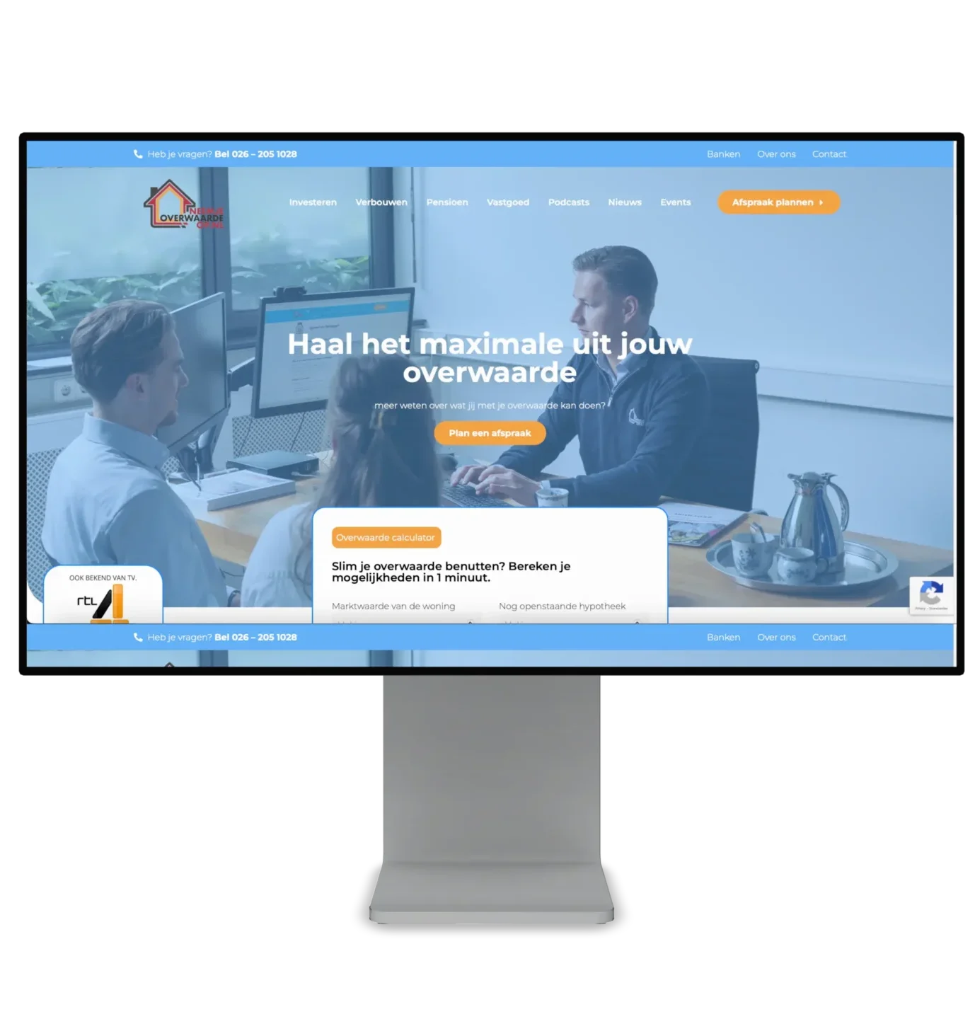Website laten maken in eindhoven voor neem je overwaarde op